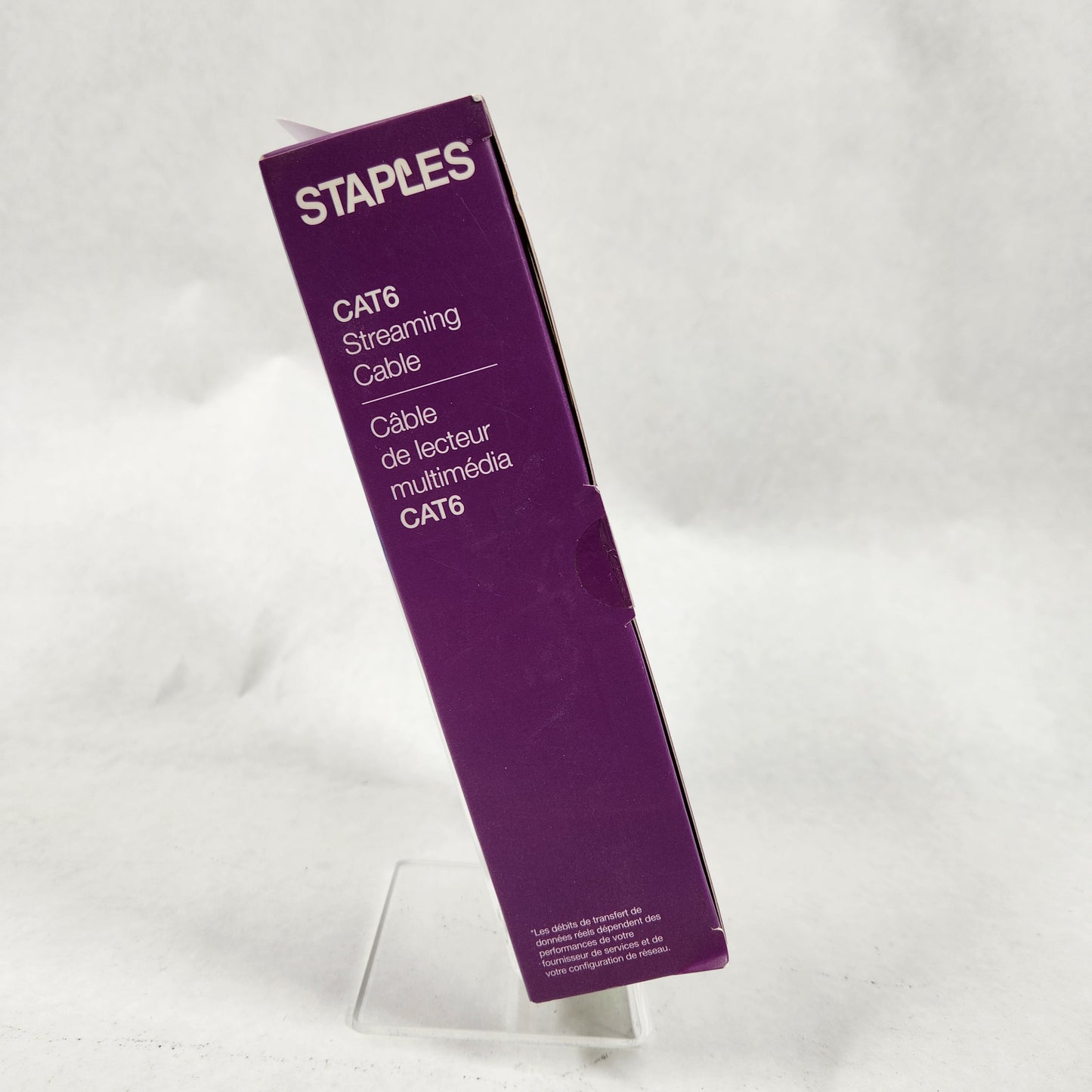 New Staples CAT6 25 ft Streaming Cable Black