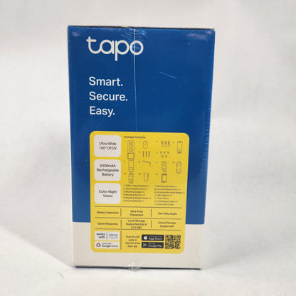 New TP-Link Tapo Smart Wi-Fi Video Doorbell TDB21
