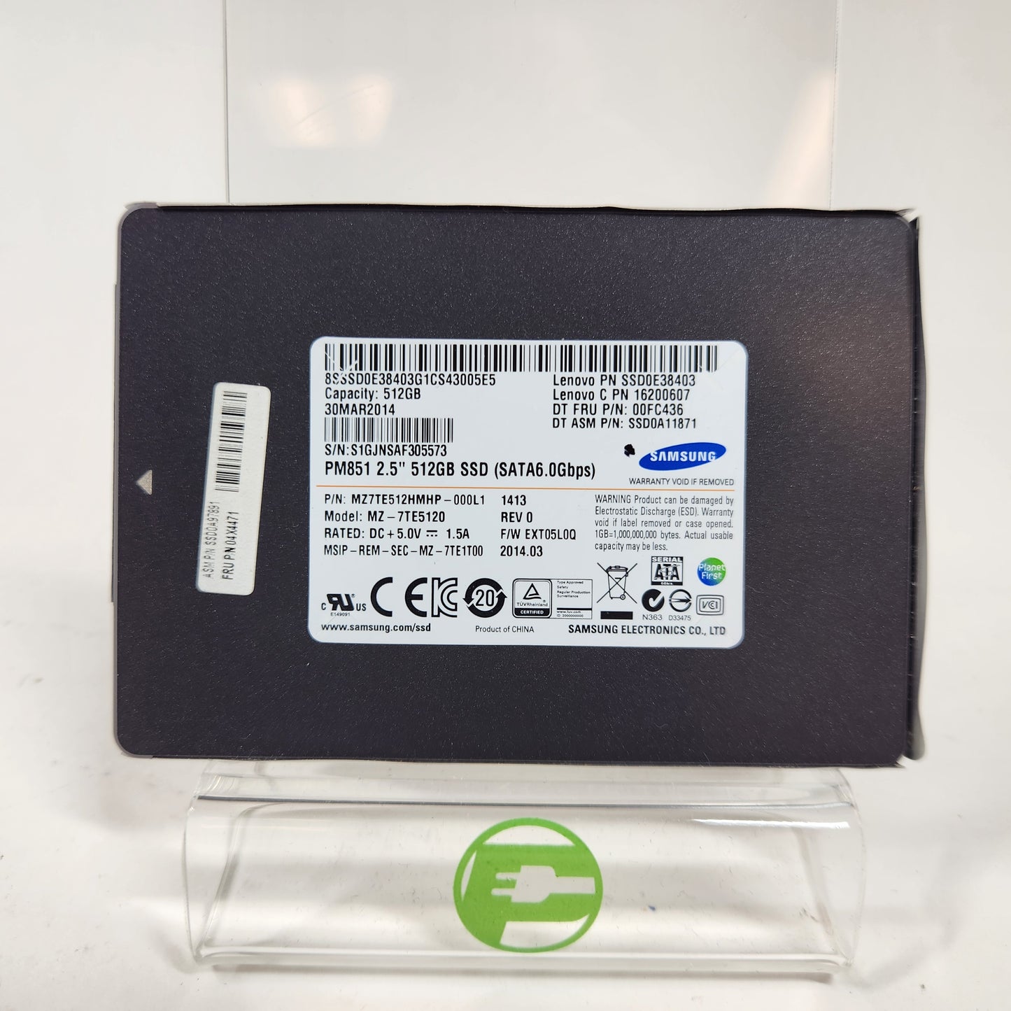 Samsung 2.5" PM851 512GB SATA III 6Gbps SSD MZ7TE512MHP Solid State Drive