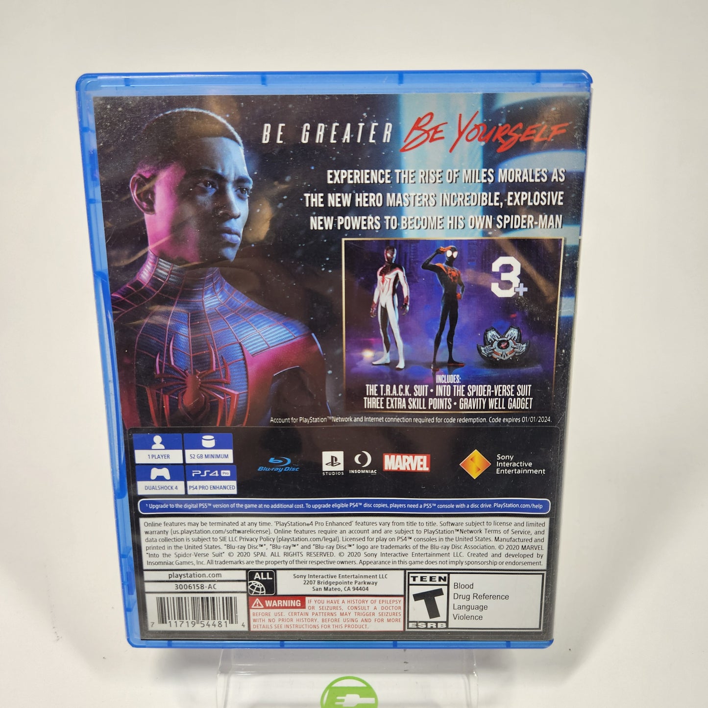 Marvel Spiderman: Miles Morales [Launch Edition] (Sony PlayStation 4 PS4, 2020)