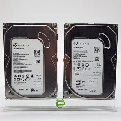 Pair of Seagate Desktop HDD 1TB 3.5" SATA III 6Gbps HDD ST1000DM003 