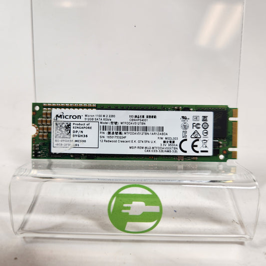 Micron 1100 512GB M.2 2280mm SATA III 6Gbps SSD MTFDDAV512TBN Solid State Drive