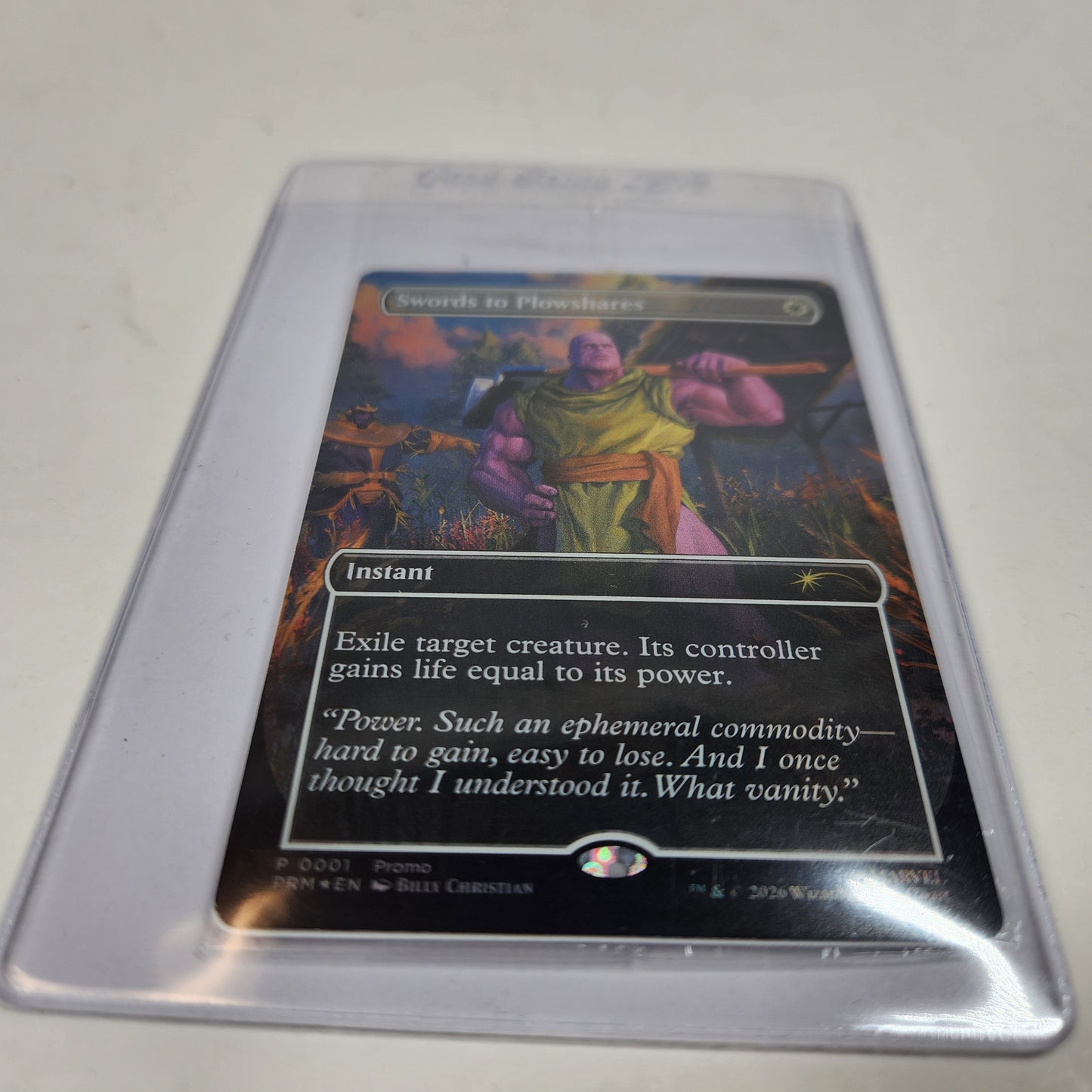 MTG Swords to Plowshares Thanos 0001 Holo English