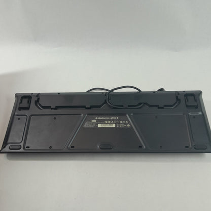 SteelSeries Apex 3 Black KB00014 RGB Gaming Keyboard
