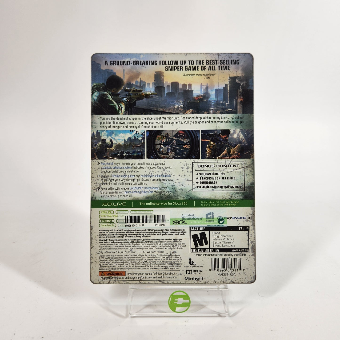 Sniper Ghost Warrior 2 [Bulletproof Steelbook Edition] (Microsoft Xbox 360, 2013