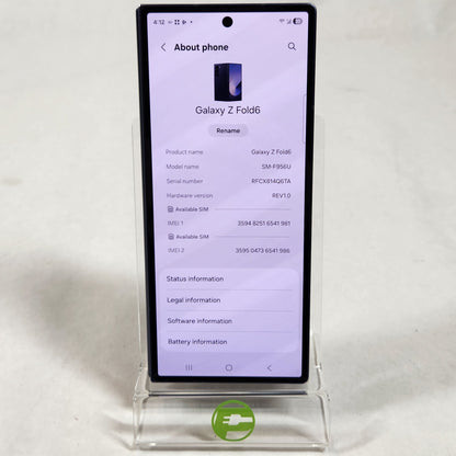 Unlocked Samsung Galaxy Z Fold6 12GB RAM 256GB SM-F956U Navy