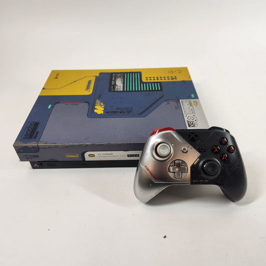 Microsoft Xbox One X 1TB Console Gaming Cyberpunk 2077 1787 Broken Controller