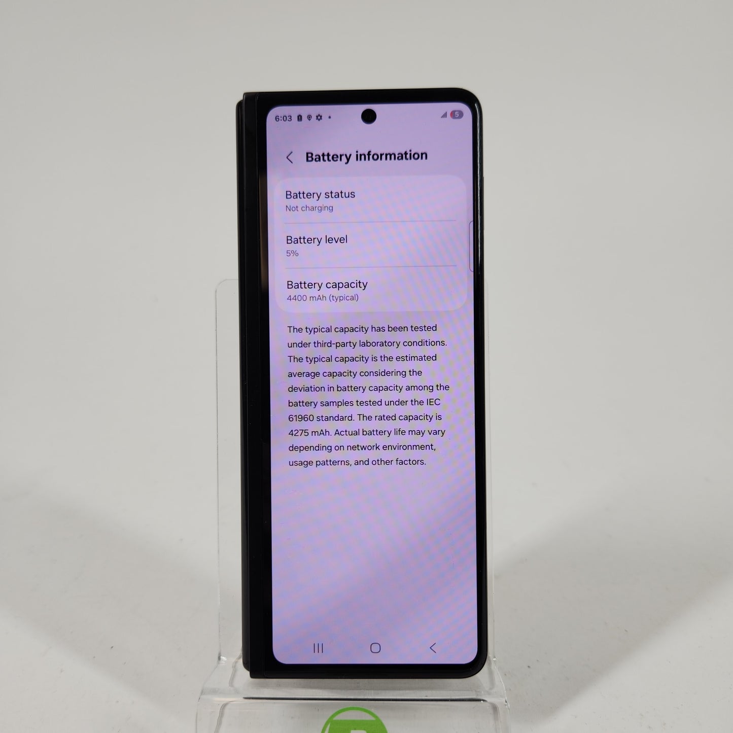 Unlocked Samsung Galaxy Z Fold3 5G 12GB RAM 256GB SM-F926U Absolute Black