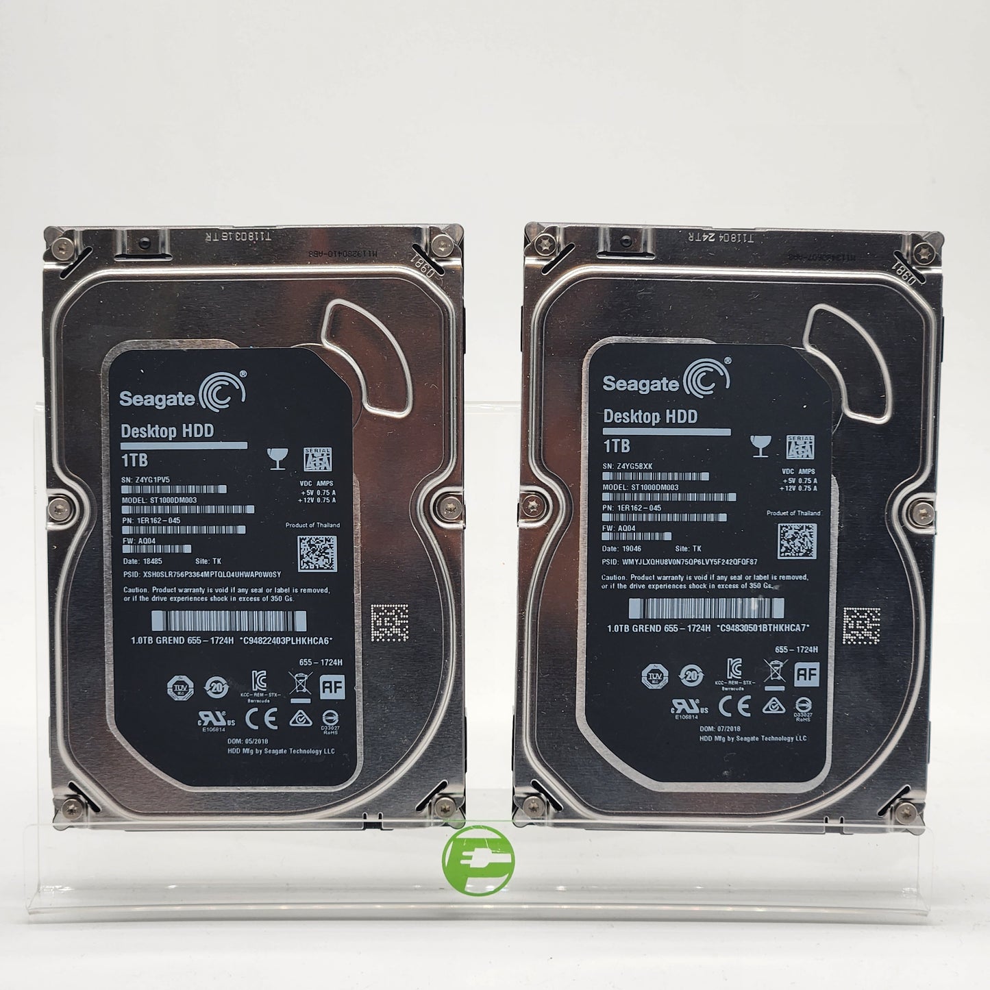 Pair of Seagate Desktop HDD 1TB 3.5" SATA III 6Gbps HDD ST1000DM003
