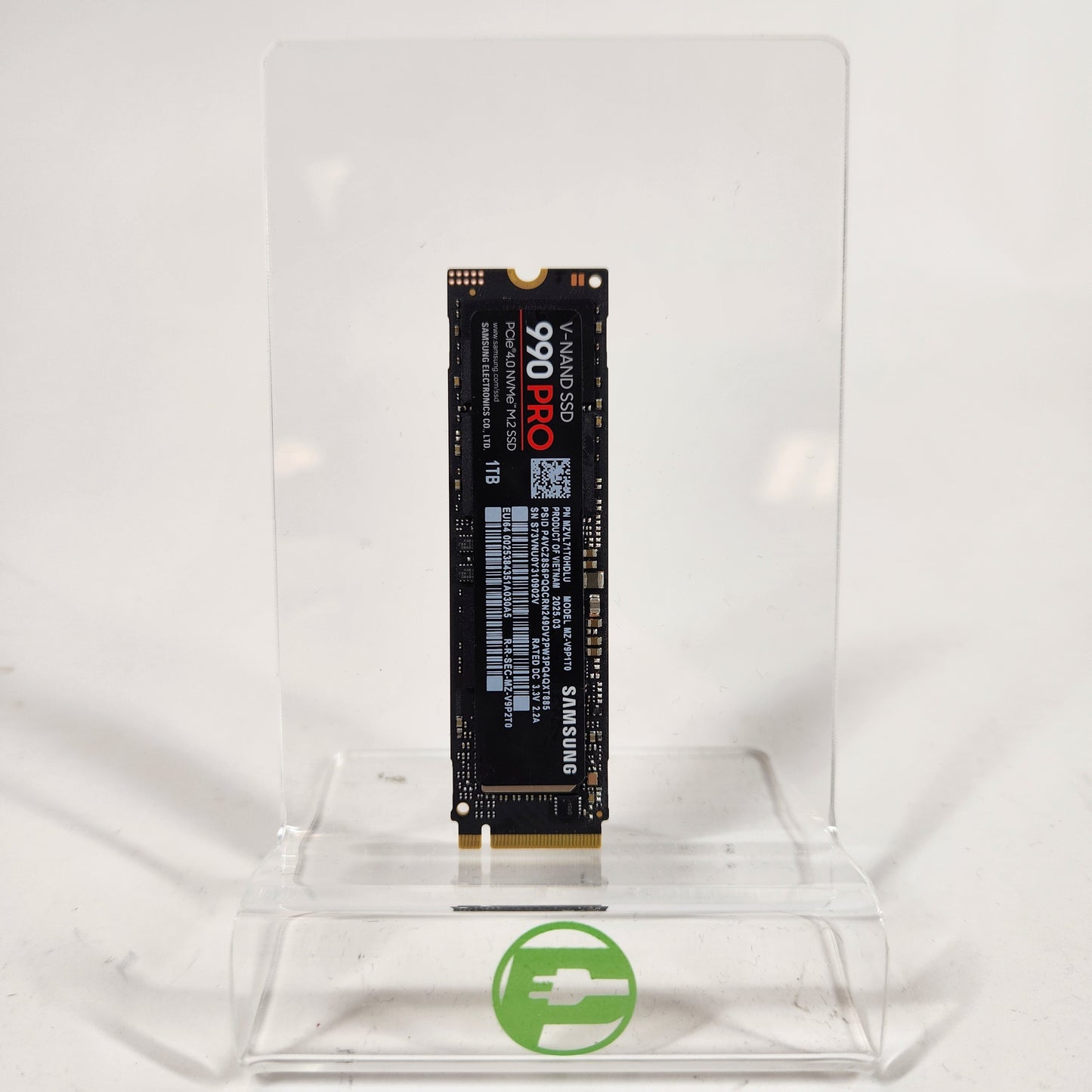 Samsung 2280mm 990 Pro 1TB M.2 NVMe Gen 4.0 x 4 SSD MZ-VP1T0