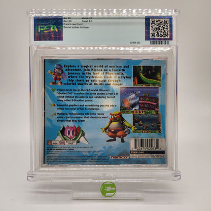 Klonoa Door to Phantomile Graded PSA 8.0 CIB (Sony PlayStation 1 PS1, 1998)