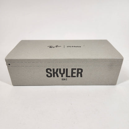 New Ray-Ban Meta Skyler Gen 2 Shiny Black Standard RW4014 AI Smart Glasses