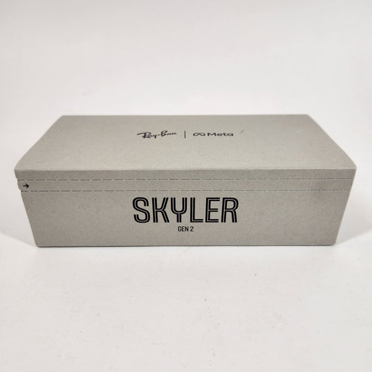 New Ray-Ban Meta Skyler Gen 2 Shiny Black Standard RW4014 AI Smart Glasses