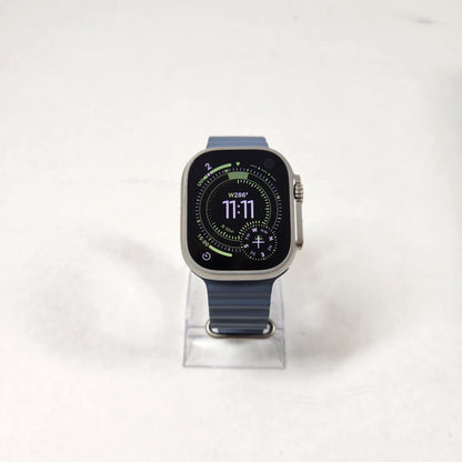 Unlocked Apple Watch Ultra 3 49MM Natural Titanium Ocean Band MEWH4LW/A