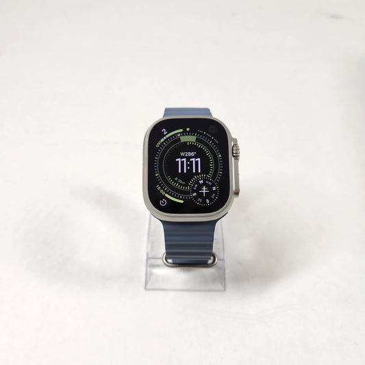 Unlocked Apple Watch Ultra 3 49MM Natural Titanium Ocean Band MEWH4LW/A