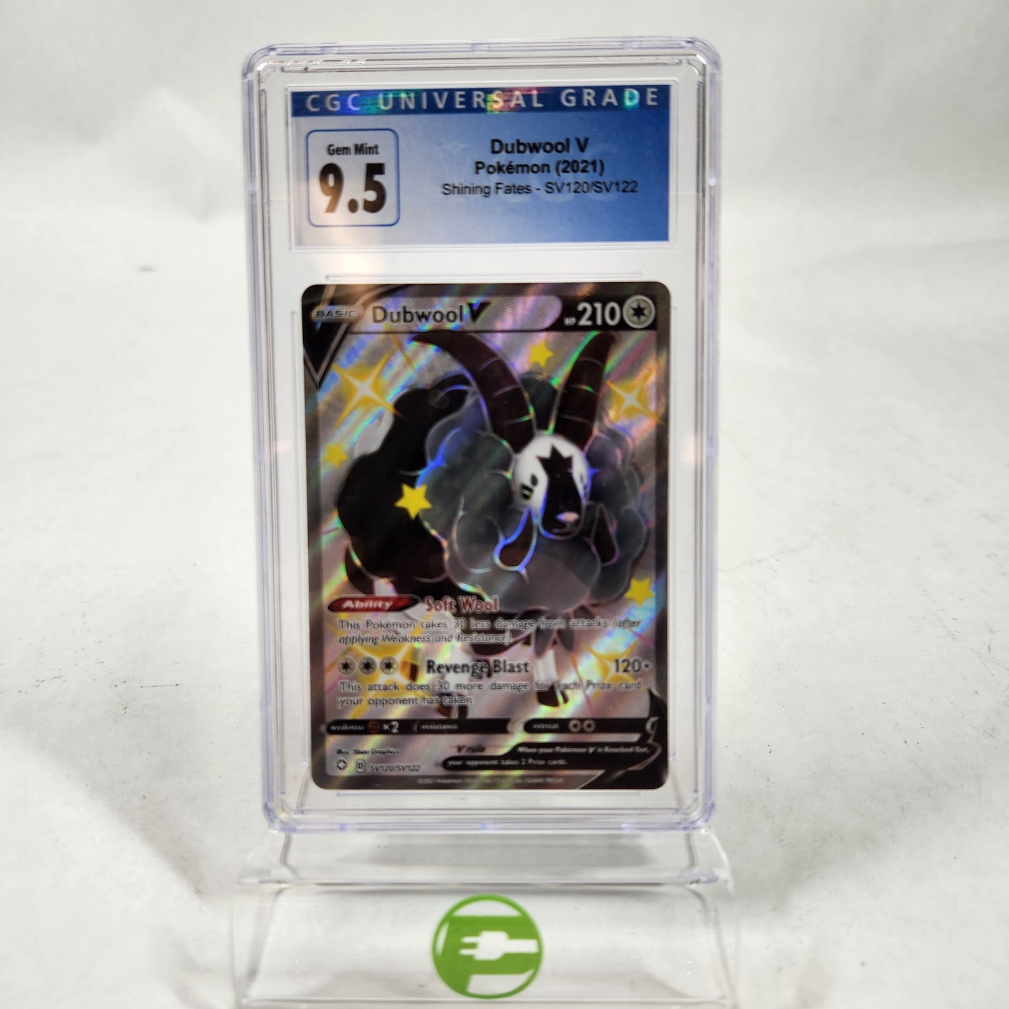 Pokémon TCG Shining Fates Dubwool V SV120/SV122 English CGC 9