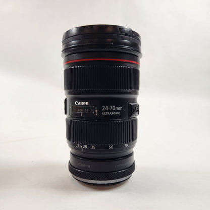 Canon Ultrasonic Zoom Lens EF 24-70mm f/2.8 L II USM + Canon Control Ring Mount Adapter EF-EOS R