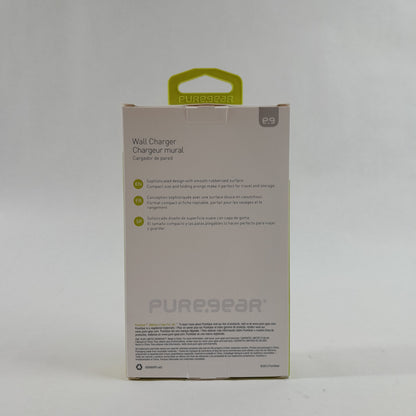 New PURE.GEAR Wall Charger Black Wired For iPhone 5