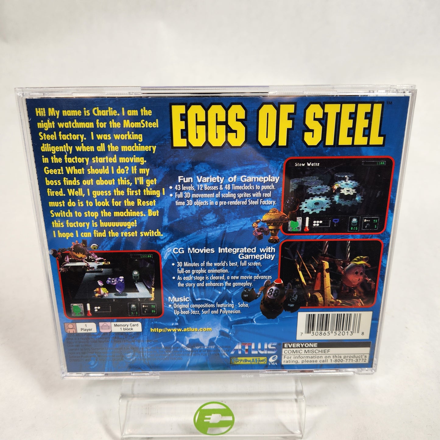 Eggs of Steel (Sony PlayStation 1 PS1, 1998)