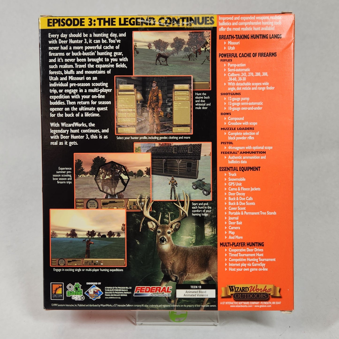 New Deer Hunter 3: The Legend Continues (PC, 1999)