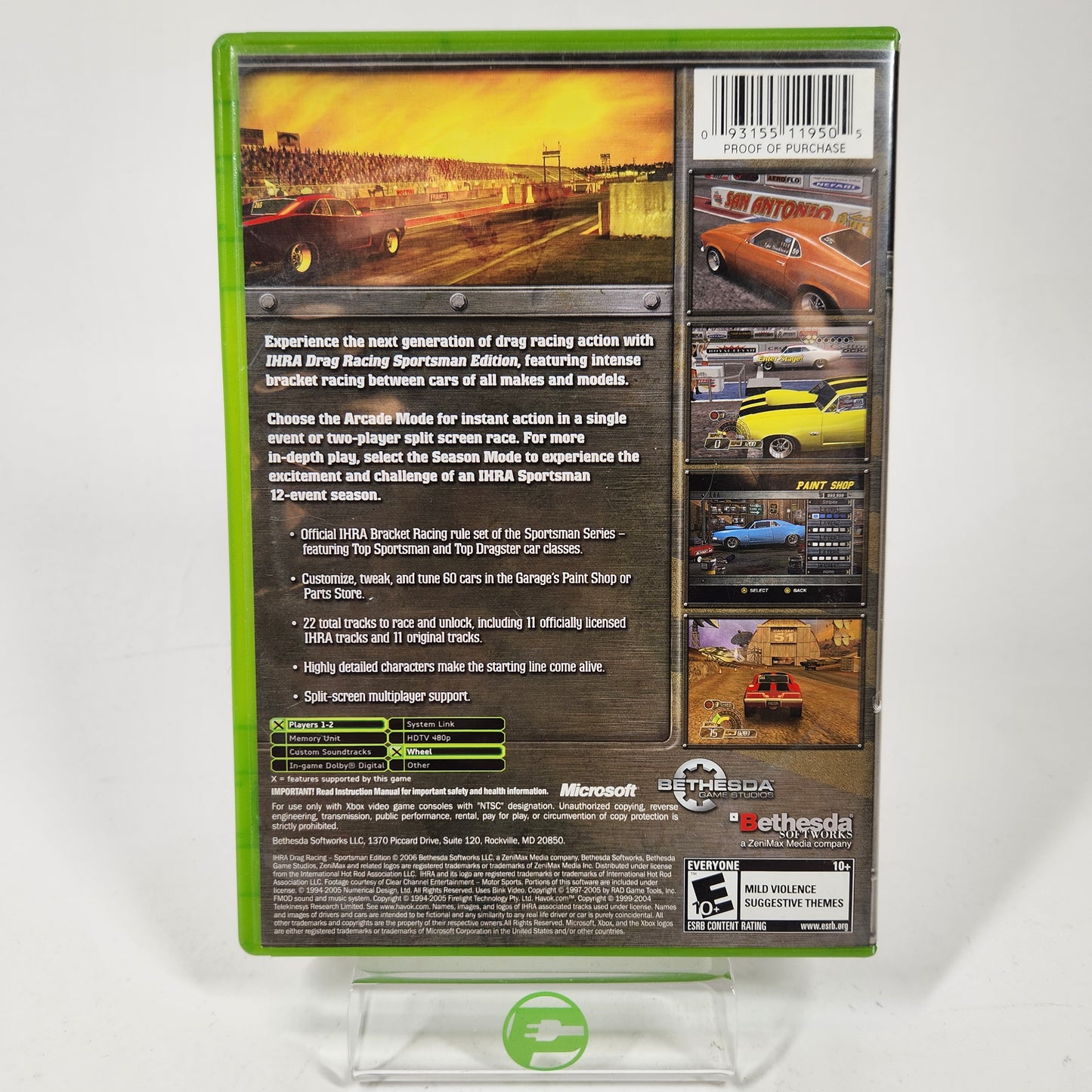 IHRA Drag Racing Sportsman Edition (Microsoft Xbox, 2006)