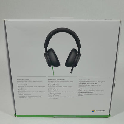 New Microsoft Xbox Stereo Headset Stereo Headset Black 1984
