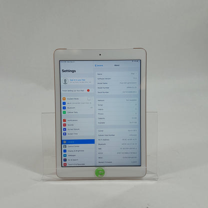 Unlocked Apple iPad 6th Gen 32GB 12.3 Rose Gold A1954