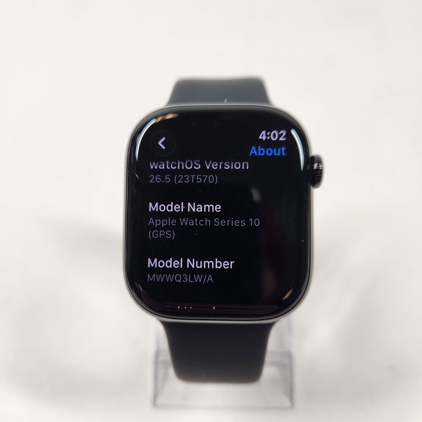 GPS Only Apple Watch Series 11 46MM Jet Black Aluminum Black Band MWWQ3LW/A