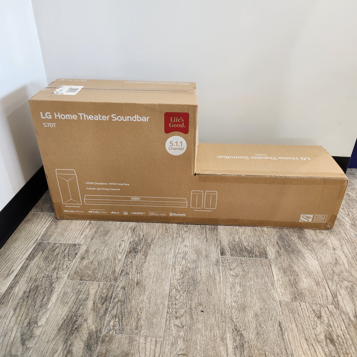 New LG S70TR Home Theater Soundbar with Wireless Subwoofer and Rear Speakers