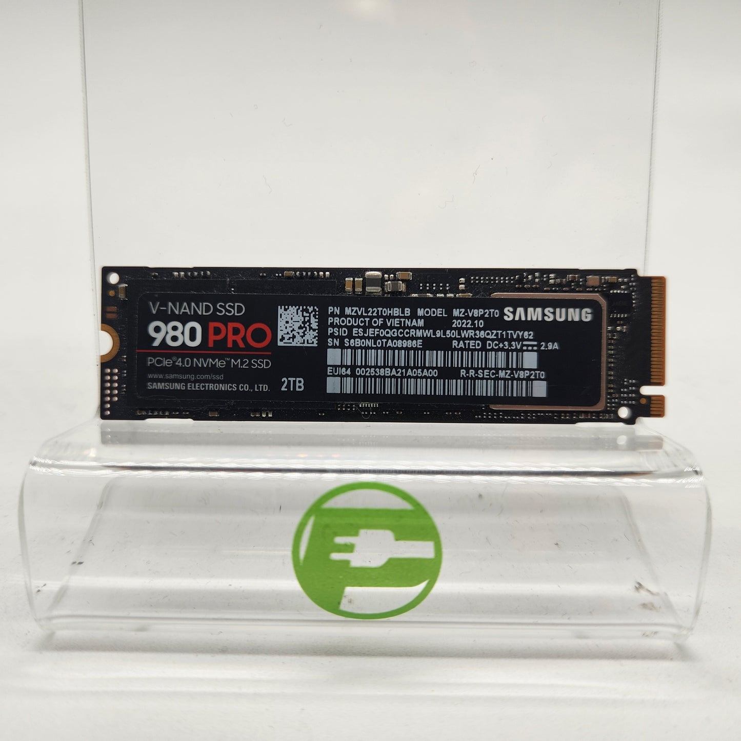 Samsung 980 Pro 2TB 2280mm  M.2 NVMe Gen 4.0 x 4 SSD MZ-V8P2T0
