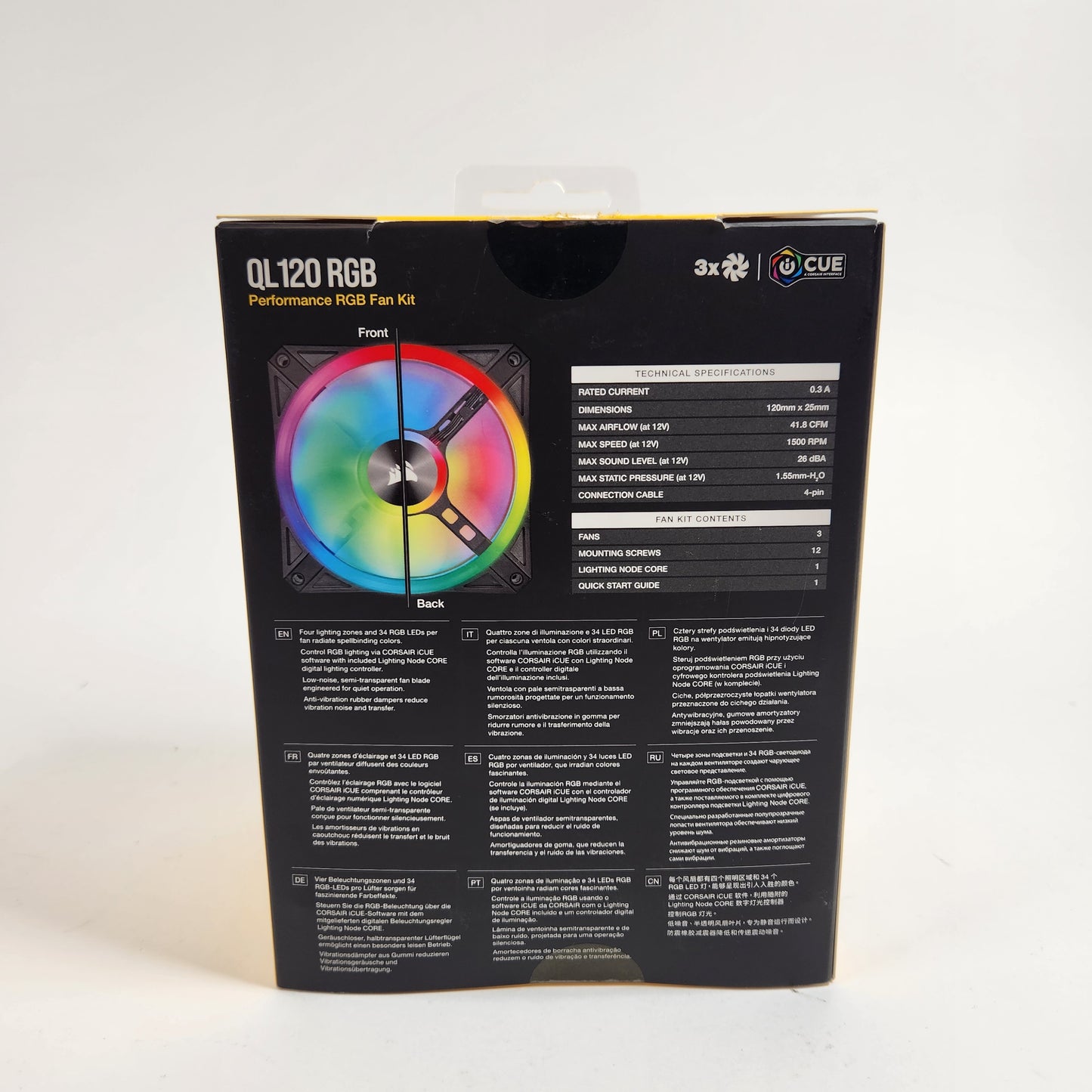 Corsair QL120 RGB Fan Kit 21021066