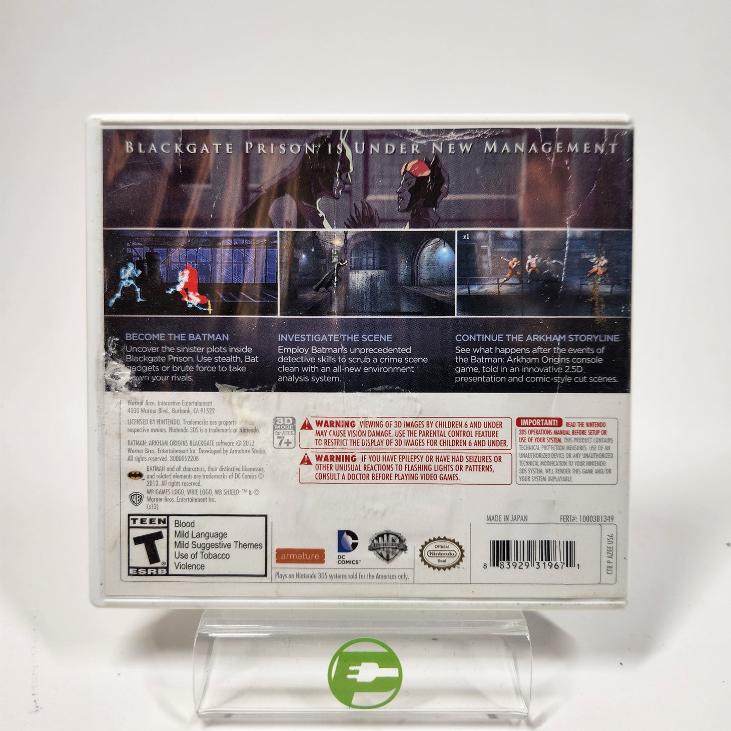 Batman: Arkham Origins Blackgate (Nintendo 3DS, 2013)