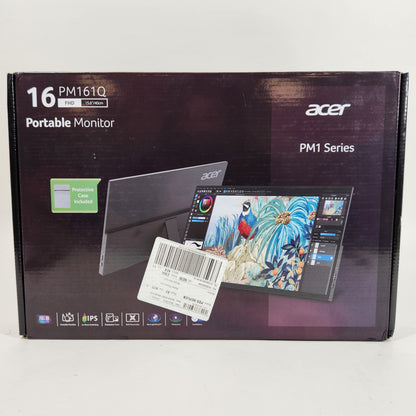 New Acer 16" PM161Q FHD LCD IPS Portable Monitor