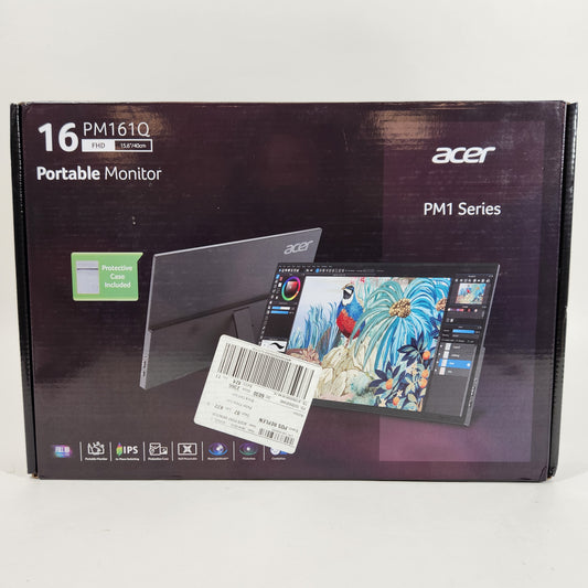 New Acer 16" PM161Q FHD LCD IPS Portable Monitor