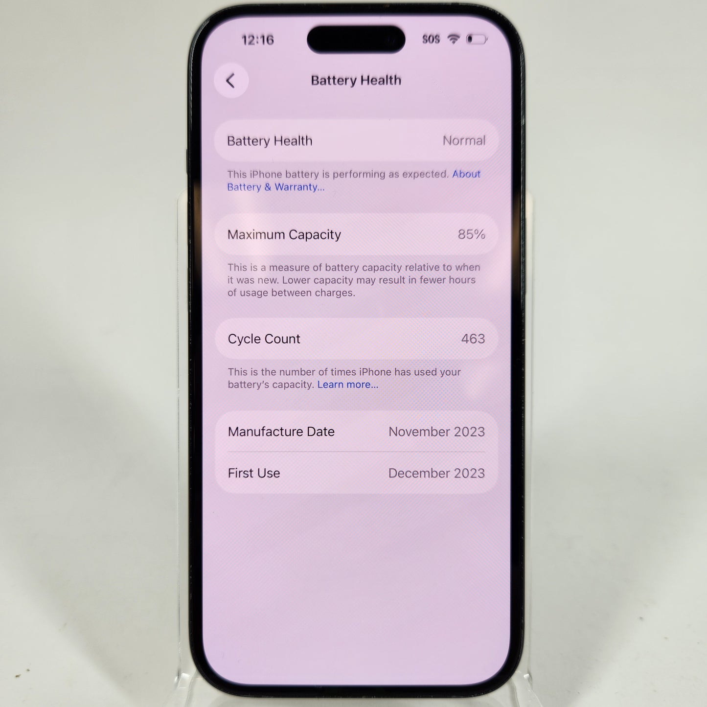 T-Mobile Apple iPhone 15 128GB Black MTLV3LL/A