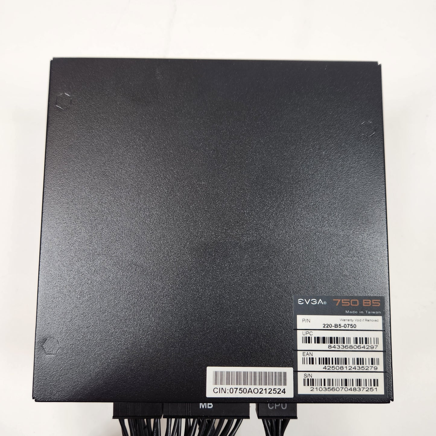 EVGA 750 B5 80+ Bronze 220-B5-0750 750W Power Supply