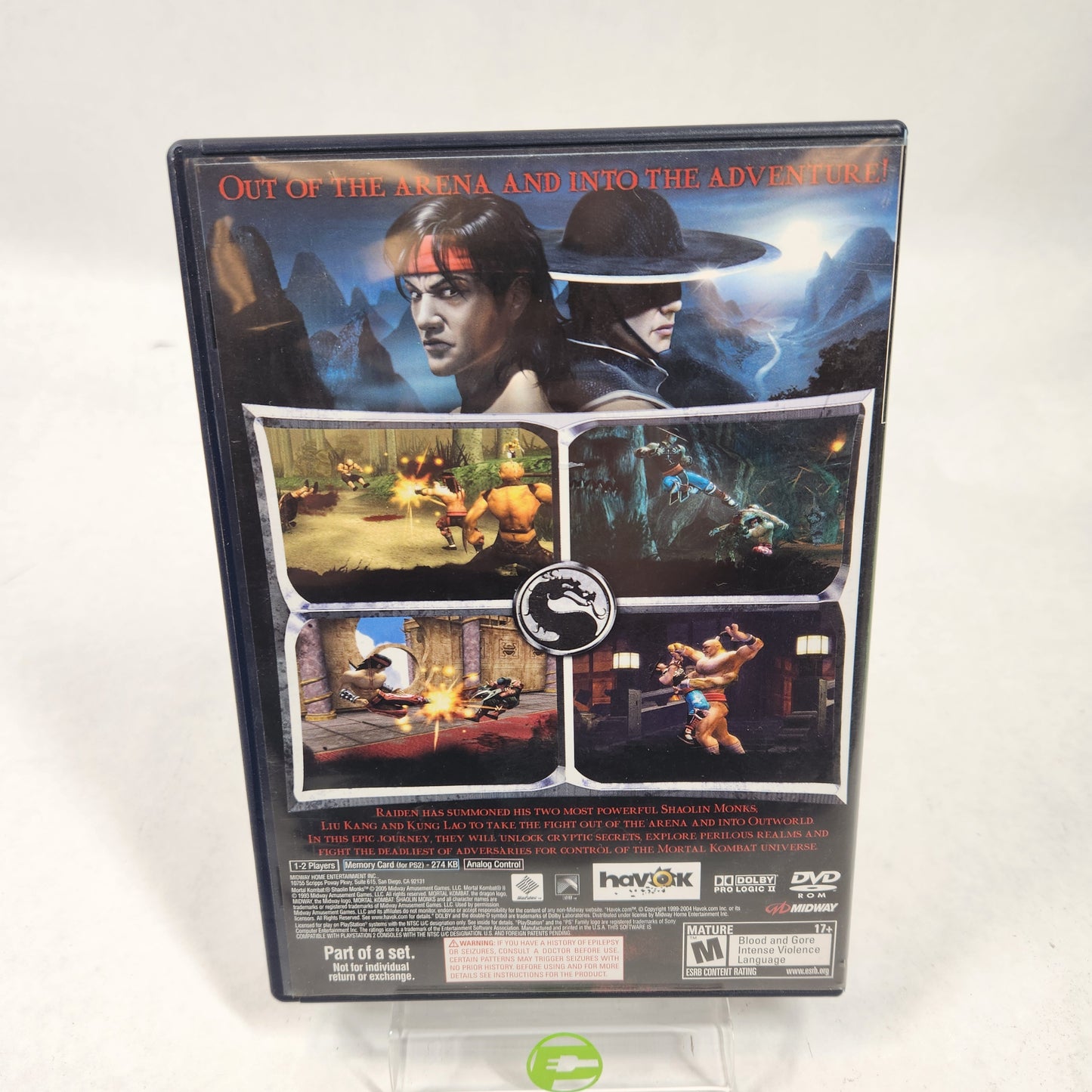 Mortal Kombat Shaolin Monks (Sony PlayStation 2 PS2, 2005)