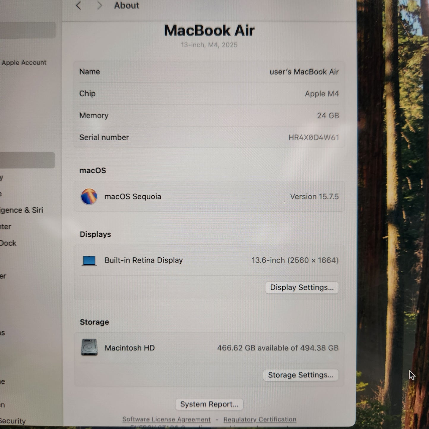 2025 Apple MacBook Air 13" M4 10C GPU 4.5GHz 24GB RAM 512GB SSD