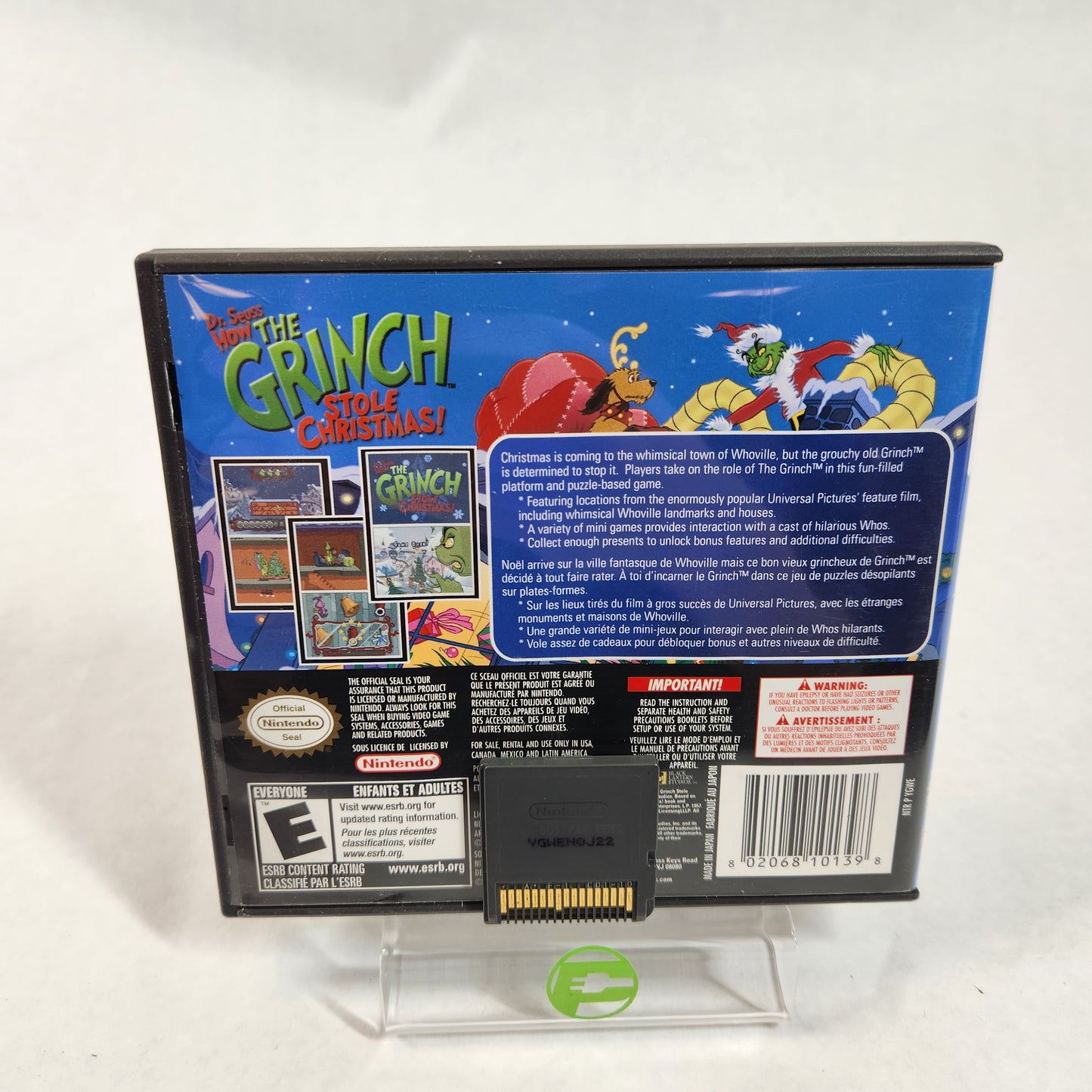 Dr Seuss How the Grinch Stole Christmas (Nintendo DS, 2007)