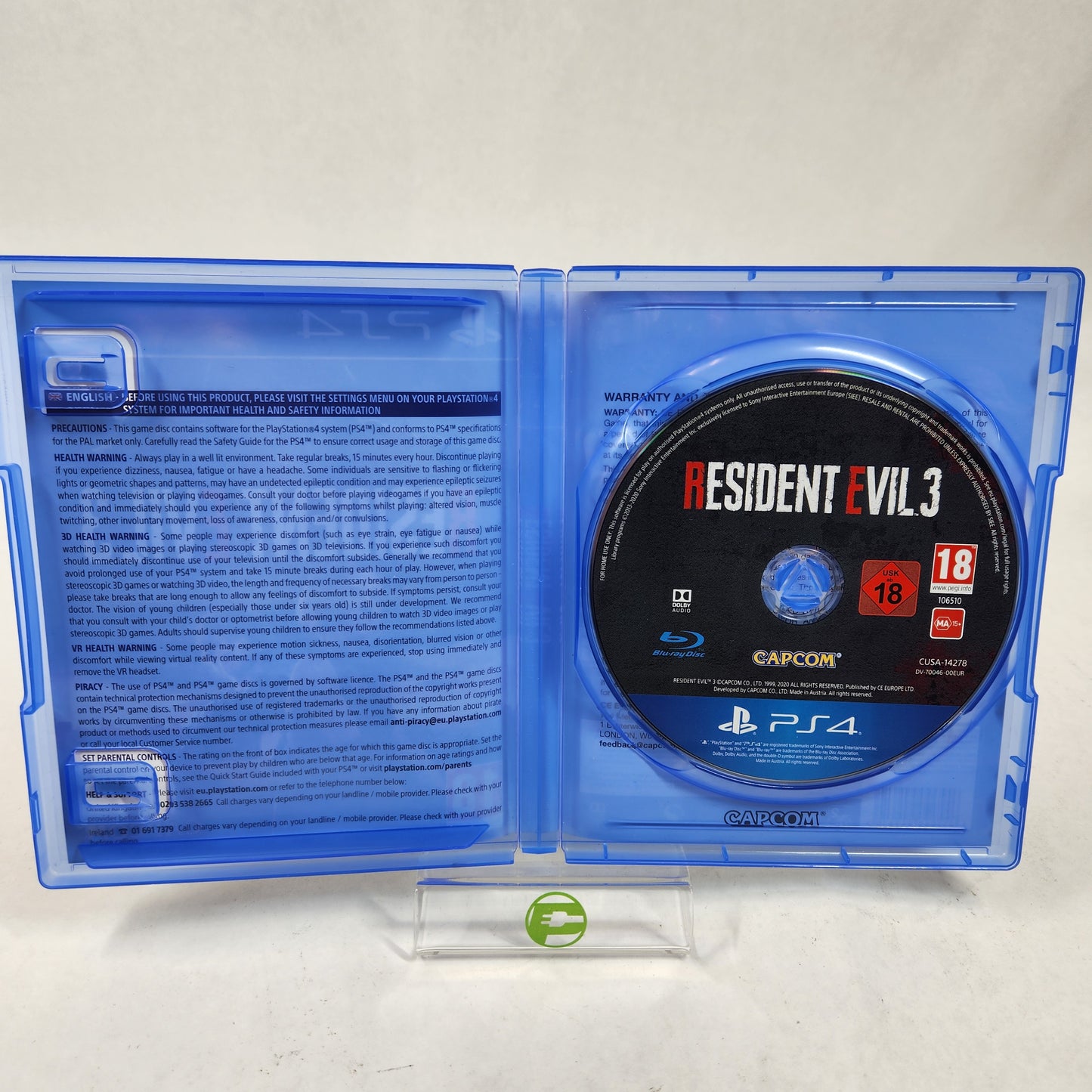 Resident Evil 3 (Sony PlayStation 4 PS4, 2020) PAL