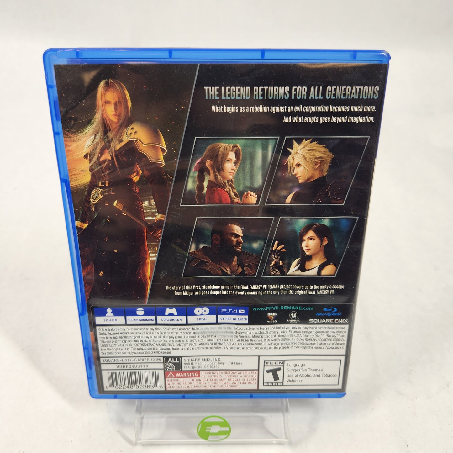 Final Fantasy VII Remake (Sony PlayStation 4 PS4, 2020)