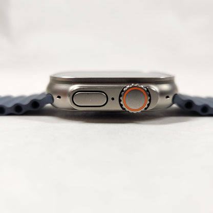 Unlocked Apple Watch Ultra 3 49MM Natural Titanium Ocean Band MEWH4LW/A