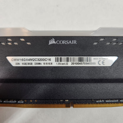 Corsair Vengeance RGB Pro 16GB (2x8GB) RAM DDR4 3200MHz CMW16GX4M2C3200C16