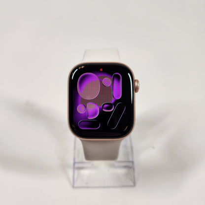 GPS Only Apple Watch Series 11 42MM Rose Gold Aluminum Light Blush Sport Band 