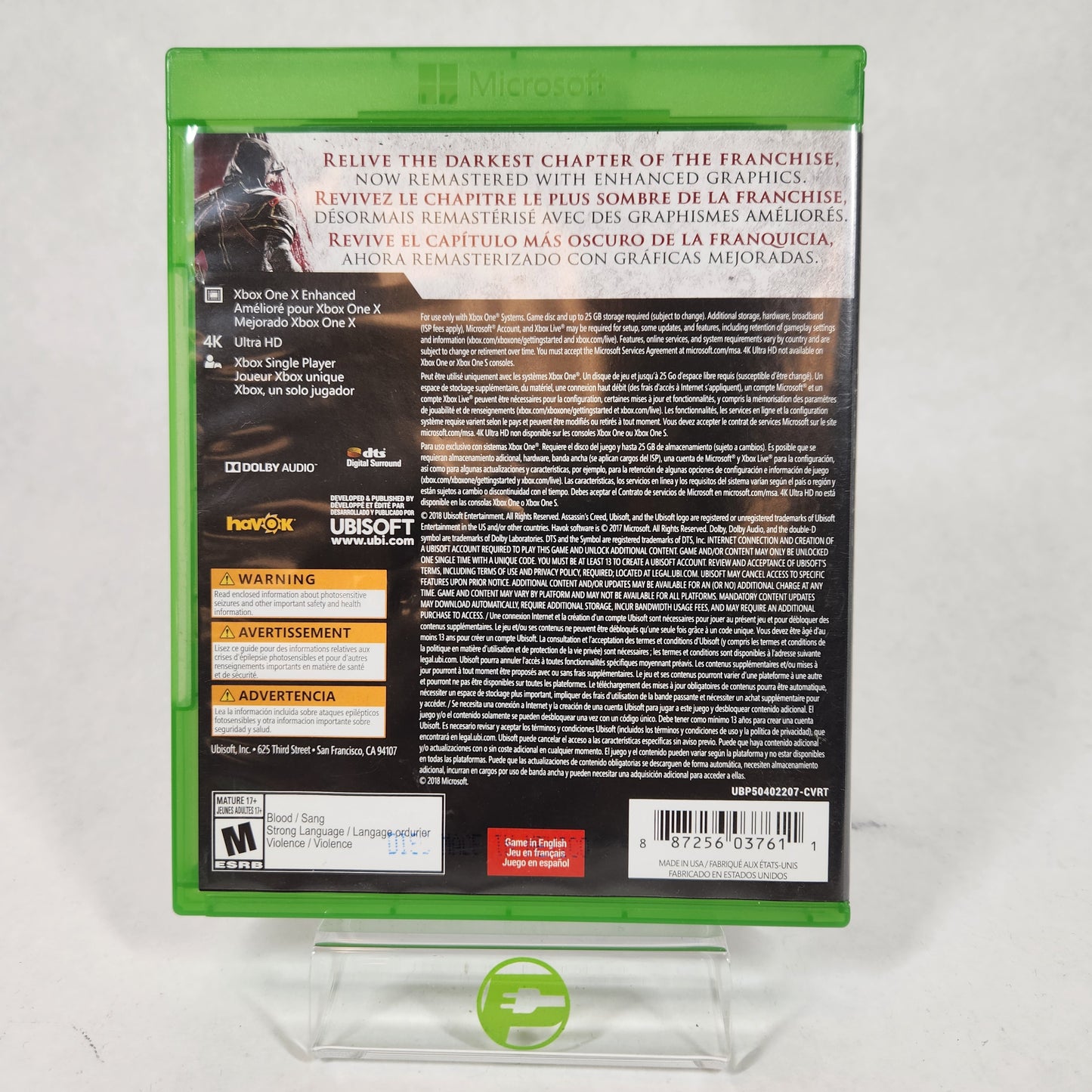 Assassin's Creed Rogue Remastered (Microsoft Xbox One, 2018)