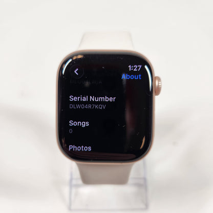 GPS Only Apple Watch Series 11 42MM Rose Gold Aluminum Light Blush Sport Band 