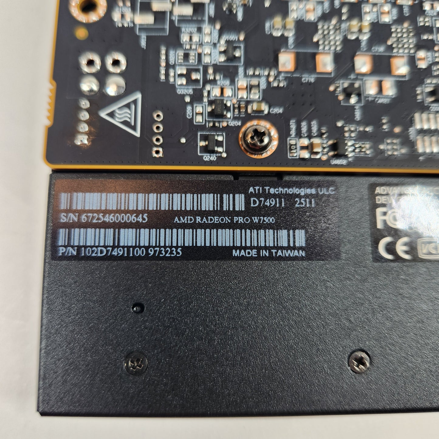 AMD Radeon Pro W7500 8GB GDDR6 Graphics Card D74911