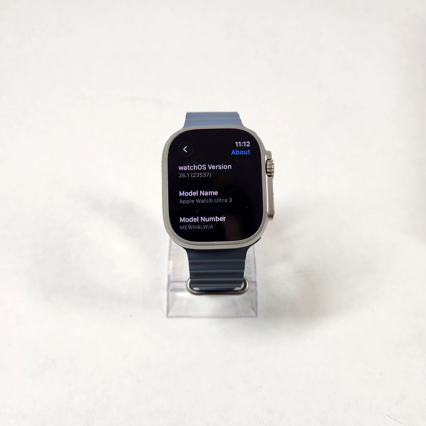 Unlocked Apple Watch Ultra 3 49MM Natural Titanium Ocean Band MEWH4LW/A